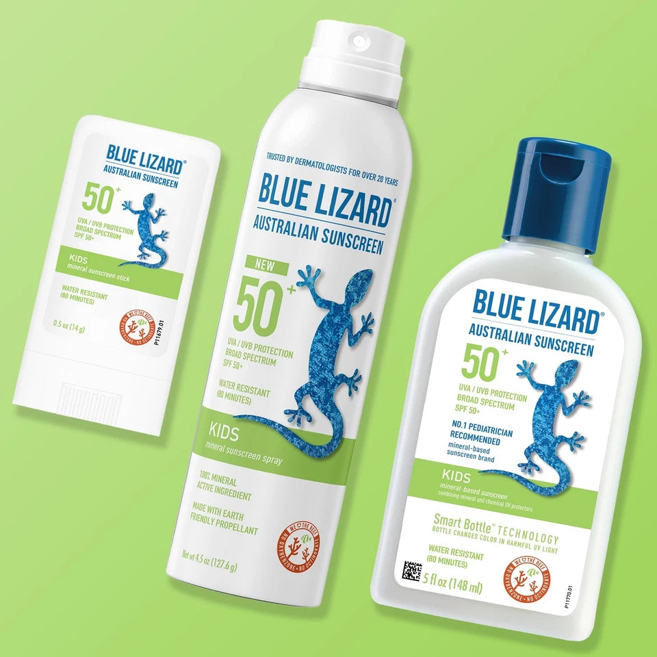 Blue Lizard Kids SPF 50+ Mineral Sunscreen Spray – Broad Spectrum, 4.5 oz