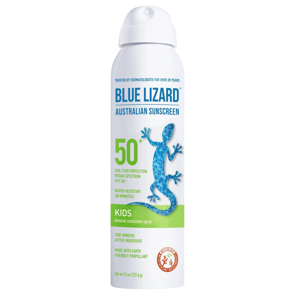 Blue Lizard Kids SPF 50+ Mineral Sunscreen Spray – Broad Spectrum, 4.5 oz