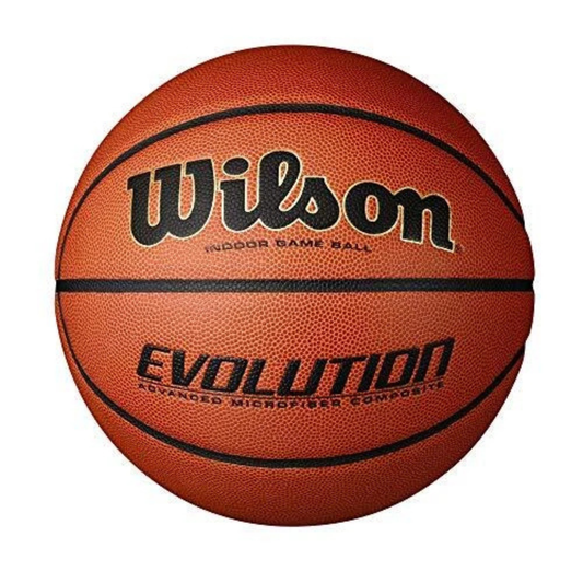 Wilson Evolution Indoor Game Basketball — Official Size 29.5″